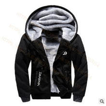 Load image into Gallery viewer, 2020 Daiwa Fishing Clothes Hoodies Outdoor Sweatshirt With Cap Loose Fleece Warm Jacket Men Fishing Clothing With Hood